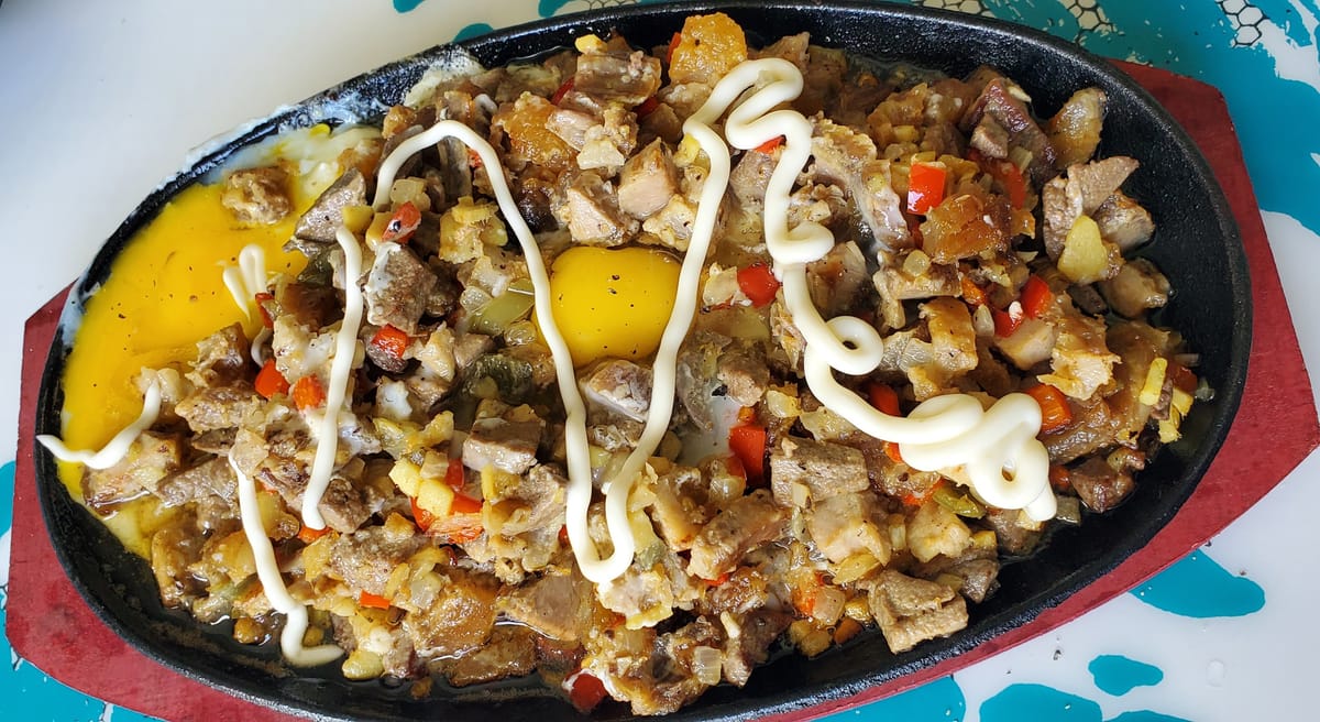 Sizzling pork sisig