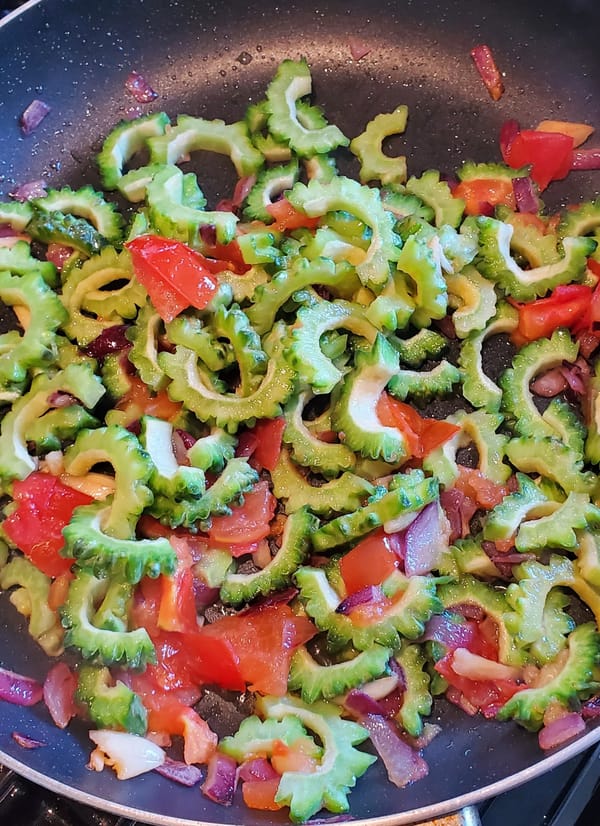 Sautéed bitter melon